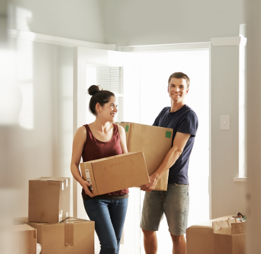 First-time homebuyers exploring homes and real estate opportunities in Sidney BC
